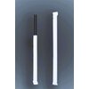 Concession Essentials Jumbo 7.75" Black Plastic Straws - Paper Wrapped Pack of 500