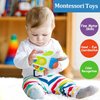 Busy Cube for Toddlers 1 Years Old, Montessori Toys for 1 Year Old - Ideal Gifts for 1 Year Old Boys Girls - Airplane Plane Car Travel Toys for 6 to 18 Months Toddlers Educational Learning Toys
