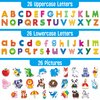 78 Magnetic Alphabet, 26 Uppercase, 26 Lowercase Letters & 26 Object Patterns, Adorable Animal Alphabet ABC Fridge Magnets Educational Letter Spelling Learning Toys Set for Toddlers 3 4 5 Years Old