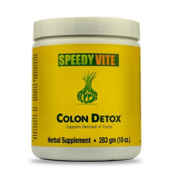 SpeedyVite® Colon Detox Organic Supports Natural Removal of Toxins* Charcoal Psyllium Flax Apple Fiber Slippery Elm Fennel 10oz All Natural Powder (1 x 10oz)