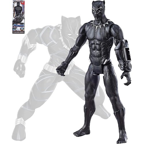 TheAvengers Titan Hero Series Black Panther 12'' Action Figure from Movie Endgame