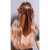 4 Pcs Bow Hair Clips for Women, Big Silky Satin Hair Bows Oversized Long Tail Hair Ribbon Barrettes