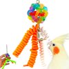 818 Wibbly Lace Bonka Bird Toys Colorful Pullable Boing Parrot Parrotlet Parakeet Cockatiel Quaker