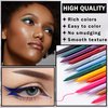 QIUFSSE 3PCS Shimmer Dark Green Shine Eyeliner Pencil,Creamy Pigmented Retractable Waterproof Eyeliner,Natural Matte Gel Eyeliner Pencil for Women（Dark Green Shine）