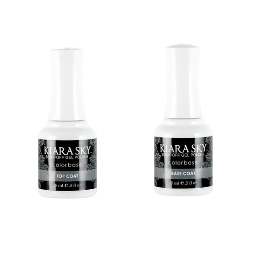 Kiara Sky Soak Off Gel Polish 0.5 fl oz (Top Coat + Base Coat Duo)