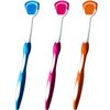 Tongue Brush, Tongue Scraper, Tongue Cleaner Helps Fight Bad Breath, 3 Tongue Scrapers, 3 Pack (Blue & Orange & Red)