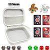 FCDYLBD Toy Organizer Case Compatible with Bakugan Battle Planet, BakuCores, Armored Alliance, Geogan Rising, Toy Organizer Storage Container Holder (12, Grey)
