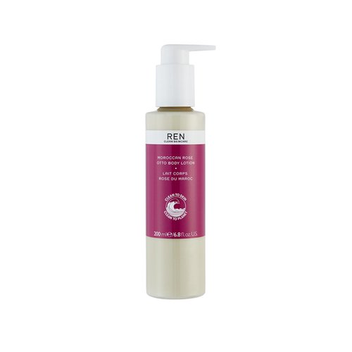 REN Clean Skincare - Moroccan Rose Body Cream - Nourishing Body Lotion with Shea Butter, Cruelty-Free & Vegan, 6.8 Fl Oz