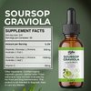 Organic Soursop Bitters Liquid Drops: Cell Support & Regeneration, Immune Boost, Relaxation-Organic Soursop Bitters Liquid Extract Pure Vegan, Gluten-Free, for Men & Women 60ml