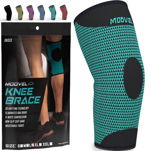 Modvel Professional Knee Brace | Knee Compression Sleeve Support | FSA or HSA eligible | Medical Grade Knee Pads for Running, Meniscus Tear, ACL, Arthritis, Joint Pain Relief.
