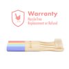 Native Birds Kids Bamboo Toothbrush with Soft Bristles, Set of 4 Eco Friendly Toothbrushes, BPA Free, Designed in Ukraine