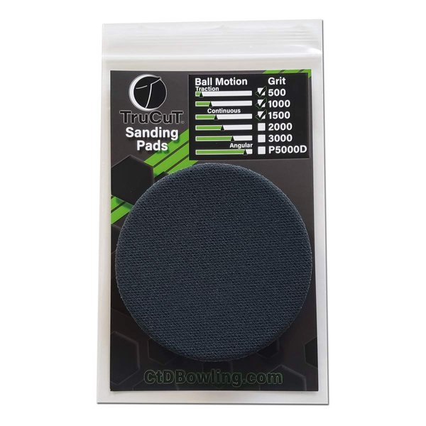 Creating the Difference TruCut Sanding Pads | 3 Pack Low | 6" Diameter | Sanding Pads Made for Bowling Balls | Bowling Ball Resurfacing Pads | Surface Management | Bowling Ball Restoration