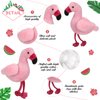 Skylety 6 Pieces Mini Flamingo Stuffed Animal Plush Toys 5 Inch Flamingo Party Favors Valentine Day Gift Pink Flamingo Hanging Ornaments Keychain Decorations for Women Birthday(Rose Red)