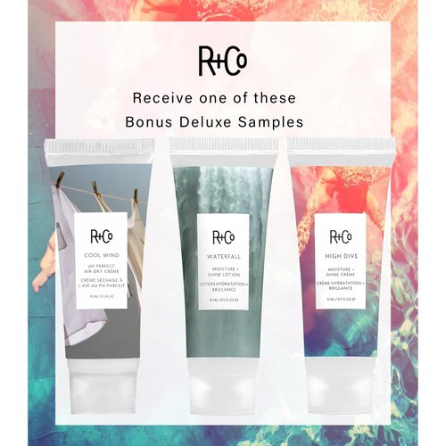 R+Co Dallas Biotin Hair Shampoo and Conditioner Set (8.5 Oz) + R+Co Bonus Deluxe Sample (.5 Oz) | Body + Shine + Smoothing for All Hair Types | Vegan + Cruelty-Free |