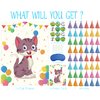 Morcheiong Pin The Tail on The Cat Birthday Party Game with 48 Hats, Cat Themed Birthday Party Favors Supplies Decorations for Kids