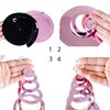 Kristin Paradise 30Ct Minnie Hanging Swirl Decorations - Ceiling Streamers for Mouse Birthday Party – Mini Mouse Theme Party Supplies – Party Favors for Kids - Glitter Pink, Black Decor
