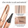 2 Pcs 2024 New Magic Eyebrow Pencil: 3D Waterproof Eyebrow Pen for Long-Lasting Wear, Delicate Microblading Eyebrow Pencil for Fine Natural Strokes (Light coffee+Dark coffee)