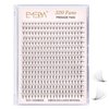 EMEDA 320 Fans Premade Lash Fans Pointy Thin Base XL Boxes Premade Fans Eyelash Extensions Stable D Curl Lash Extension Premade Fans Pre Fanned Volume Lash Extensions (8D-0.07-D-8-15mm)