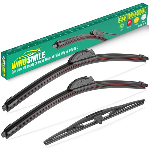 22" 21" 14" Windshield Wiper Blades Replacement for Honda Pilot 2009 2010 2011 2012 2013 2014 2015 Premium All Weather Front Rear Wipers Set - OEM Quality (Pack of 3)