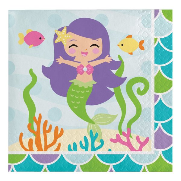 Creative Converting Beverage Napkins, 5" x 5", Multicolor