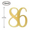 Gold Glitter 86th Birthday Centerpiece Sticks, 12-Pack Number 86 Table Topper Anniversary Party Decorations