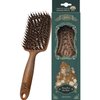 Yao Boar Bristle Hair Brush for Women Men Kids, Detangle Ventilated Hair Brush for Thick Curly Thin Long Short Dry Hair to Makes Hair Shiny and Improves Hair Texture