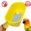 Bonka Bird Toys 1424 Bird Bath Toy Ladder Cockatiel Parakeet Finch Toys Canary cage Cages (Yellow)