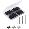 Mr. Pen- Nail Assortment Kit, 600 Pcs, 4 Sizes, Black, Small Nails, Nails for Hanging Pictures, Finishing Nails, Wall Nails for Hanging, Pin Nails, Hardware Nails, Assorted Nails, Galvanized Nails