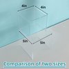 ihomecooker 8 Pack Clear Acrylic Riser Square Display Stand For Cupcakes, Arts and Crafts (4X4X4 INCH)