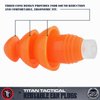 Titan Tactical Eyes + Ear Protection Kit w/ 29NRR Reusable Shooting Ear Plugs + Mil-Spec Clear Range Ballistic Glasses (for Normal + Small Ear Canals)