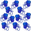 Iconikal Shot Glass on Beaded Necklace, Blue, 12-Pack