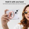 Omio Magnetic Phone Ring Holder Compatible with MagSafe, Bling Magnetic Phone Grip Stand with Sparkling Diamond Removable Accessories Phone Grip Ring for iPhone Pro Max 16/15/14/13/12, Rose Gold