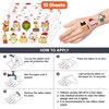 Christmas Temporary Tattoos 10 Sheets 100 PCS Cute Cat Party Decorations Favors Supplies Xmas Cat Theme Birthday Stickers Gifts for Boys Girls Kids Class School Prizes Carnival Christmas
