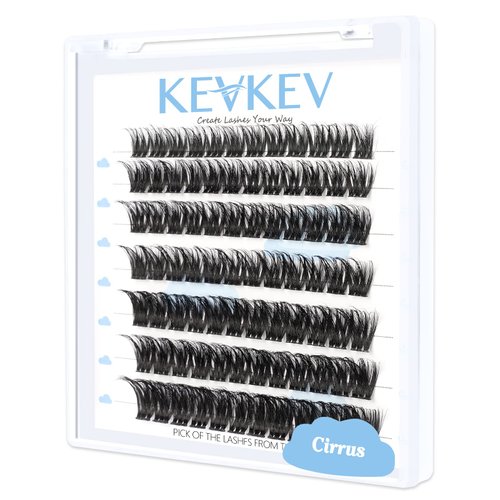 Lash Clusters 84 Pcs Cluster Lashes Eyelash Clusters DIY Cluster Eyelash Extensions Individual Lashes that Look Like Eyelash Extensions Natural Look Thin Band & Soft (Cirrus,C-12)