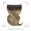 Marat Wire Hair Extensions 14 inch 75g Balayage Chocolate Brown to Honey Blonde Remy Human Hair Extensions with Fish Line Invisible Wire Hair Extensions Real Human Hair Hair Extensions