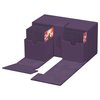Ultimate Guard Flip 'n' Tray 200+, Deck Case for 200 Double-Sleeved TCG Cards +Dice Tray, Purple, Independent Magnetic Closure & Microfiber Lining