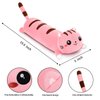 AFAN Cute Long Cat Plush Kawaii 19.6" Body Pillow Cat Stuffed Animals Soft Plushies Cuddly Cotton Kitten Sleeping Pillow Stuffed Plush Doll Toy Gift for Kids Girlfriend (Pink)