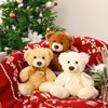 MorisMos 3 Packs Teddy Bears Bulk Stuffed Animals, Cute Small Teddy Bear Plush Toys, Little Stuffed Bear for Kids on Centerpiece Baby Shower, 14 Inches