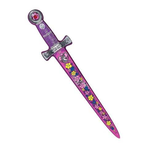 Liontouch Unicorn Princess Sword for Girls | Medieval Style Toy for Pretend Play for Toddlers with Flowers & Gemstones | Safe & Durable Foam Accessory for Royal Dress Up, Cosplay & Costumes