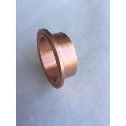 COLIBROX 2" Copper Tri Clamp Ferrule Beer Keg Still Adapter Fits 2" Copper Pipe no clamp