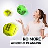 Skywin-Exercise Dice, Fun Workout Dice for Solo or Group Classes, 6-Sided Foam Fitness Dice Great Dynamic Exercise Equipment (Yellow)