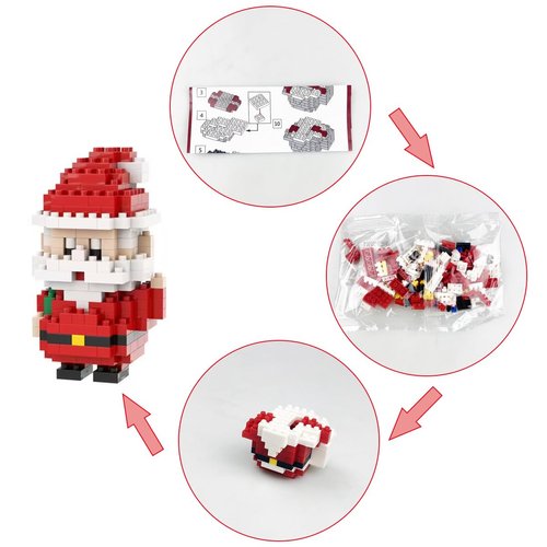 Anditoy 4 Pack Christmas Building Block Toys for Kids Boys Girls Teens Christmas Stocking Stuffers Gifts Party Favors