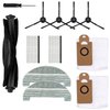11Pcs Replacement Parts for iHome AutoVac Nova Self Empty Robot Vacuum Cleaner Spare Accessories, 1 Main Roller Brush,4 Side Brushes, 2 Hepa Filters, 2 Dust Bags, 2 Mop Pads