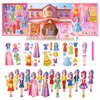 Yuzee Paper Dolls Stickers - Magnetic Dress Up Dolls for Girls - Toddler Travel Toys - 1 Paper Doll and 33 Clothing Accessories with 3D Magnetic Game Scene, Foster Creativity and Imagination (Joy)
