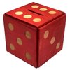Puzzle Box Enigma Dice Cube - Money and Gift Holder in a Wooden Magic Trick Lock with Hidden Compartment Piggy Bank Brain Teaser Game (Red)