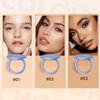 SACE LADY Face Powder Waterproof Sets Makeup, Controls Shine, Smooth Fine Lines for Flawless Lightweight Finish, Long Lasting Matte Compact Setting Powder Cosmetics Cruelty-free, 0.35oz (#02)