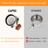 51mm Bottomless Portafilter 3 Ears Compatible with Mr.Coffee Espresso and Cappuccino Machine/Casabrews 3700 Series and CM5418, with Stainless Steel Double Shot Capacity Cup Filter Basket