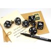 Dice- DND Dice Set 25mm RPG Dice for Dungeons and Dragons D&D Pathfinder MTG Role Playing Dice Giant Black Polyhedral Dice with Dice Bag