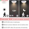 BIGMONAT Battery Operated Shower Light with Motion Sensor Wireless Ceiling Light RF Remote Controlled Through Walls|Brightness Dimmable and Timer Setting Indoor Lighting,Wireless Shower Light