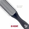 Kent KFM2 Gel Styling Hair Brush for Men - 9 Row Mens Hair Brush with Ionic Anti Static Bristles Great for a Daily Mens Styling Brush - Kent Brush Detangling and Smoothing Long or Thick Hair